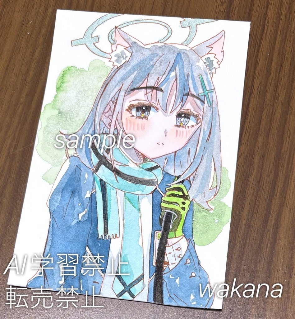 原画 ブルーアーカイブ シロコ ファンアート