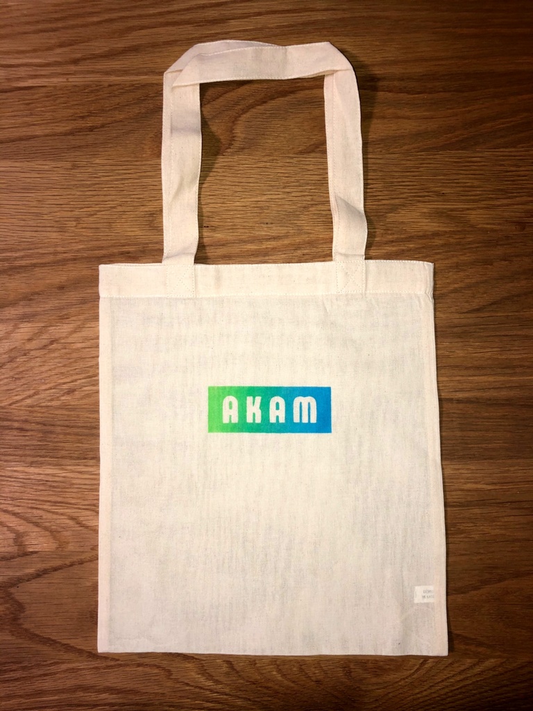 AKAMロゴ入りトートバッグ