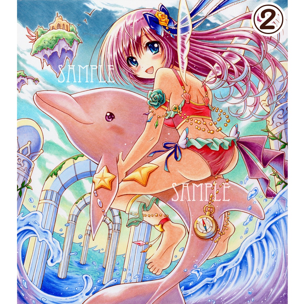 天使 ポストカード 3種/女の子/ファンタジー/オリジナル