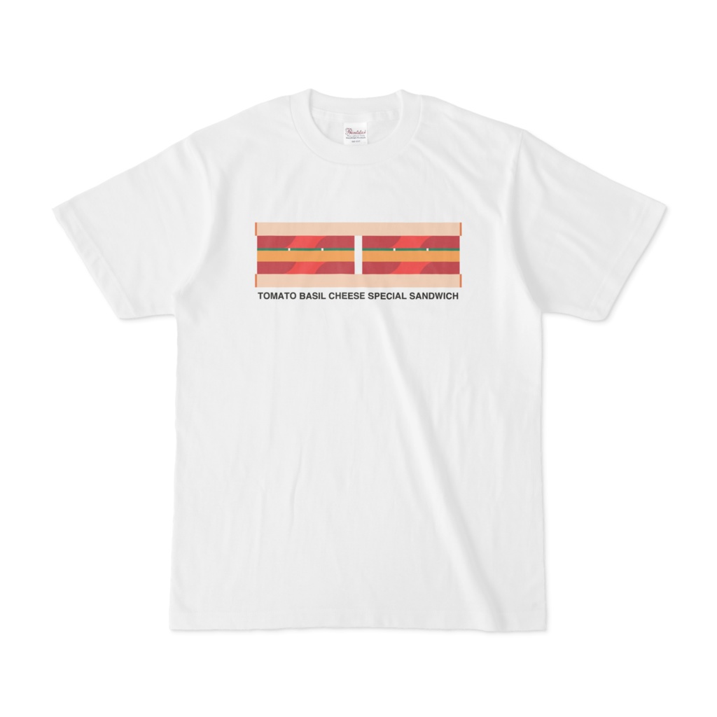 トマトバジルチーズのスペシャルサンドイッチのTシャツ