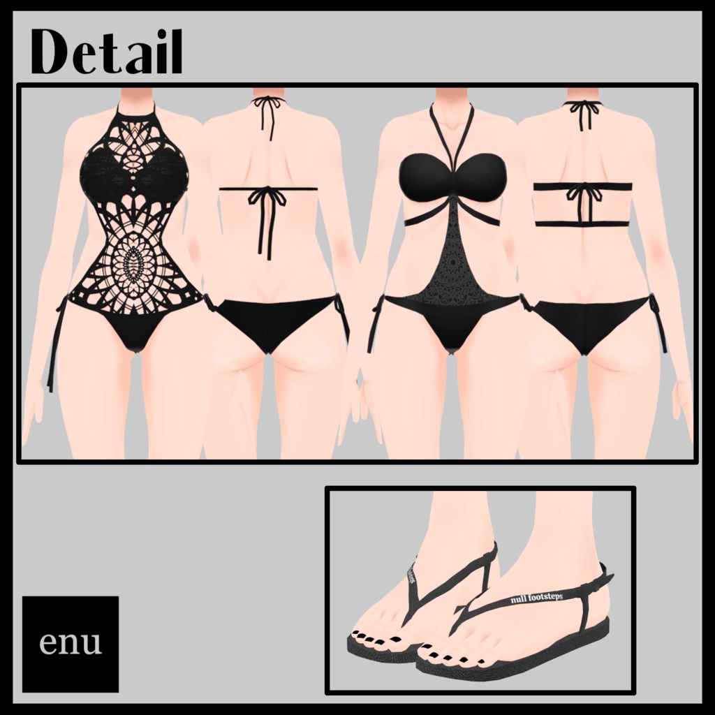 Monokini 2types【Vivi対応】