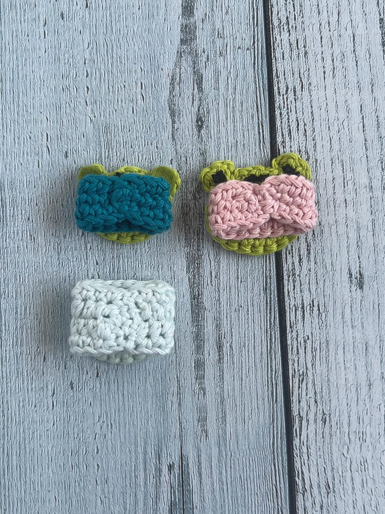 カエルさん かぎ針編み指輪