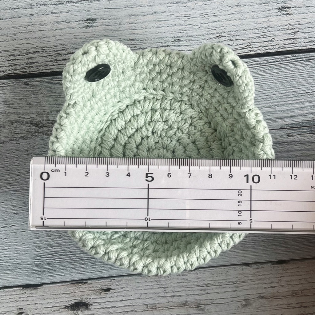 【再販】 コースター カエル かぎ針編み