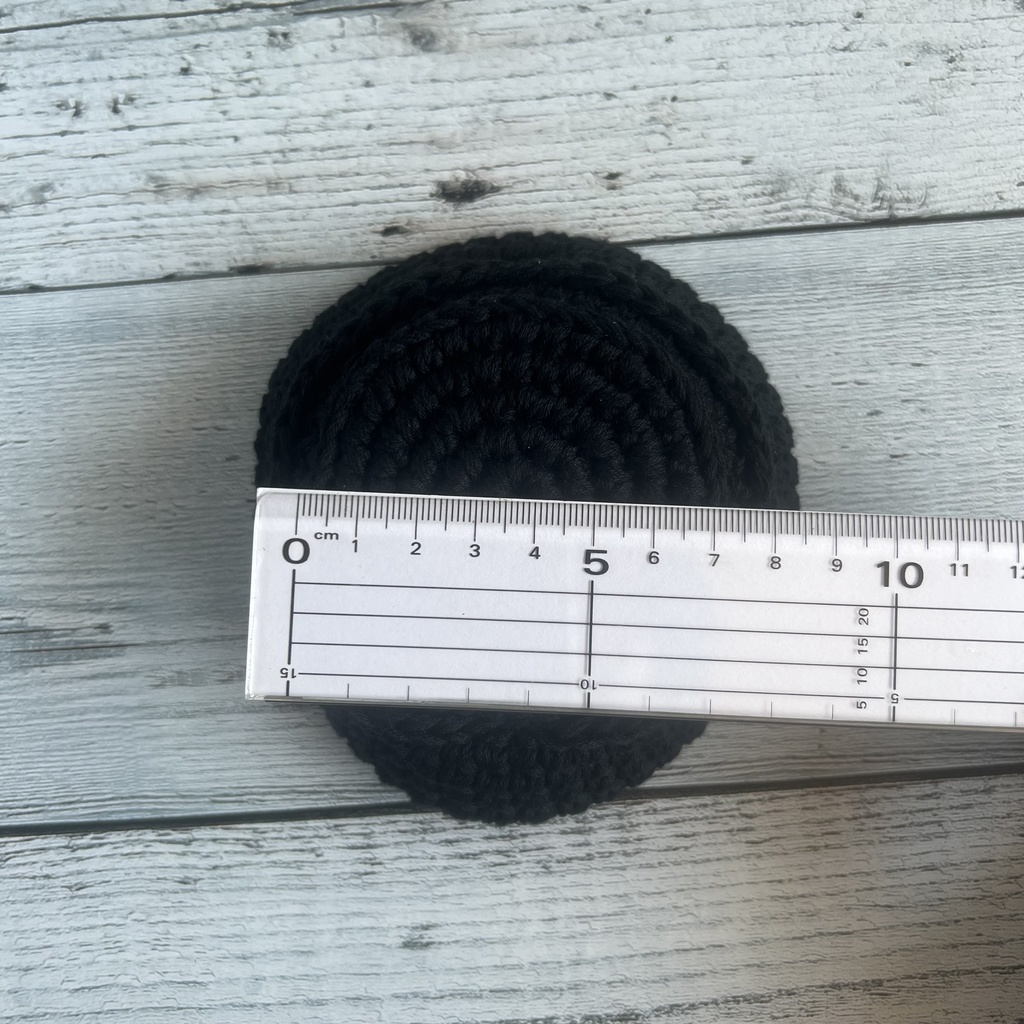 コースター カラス かぎ針編み