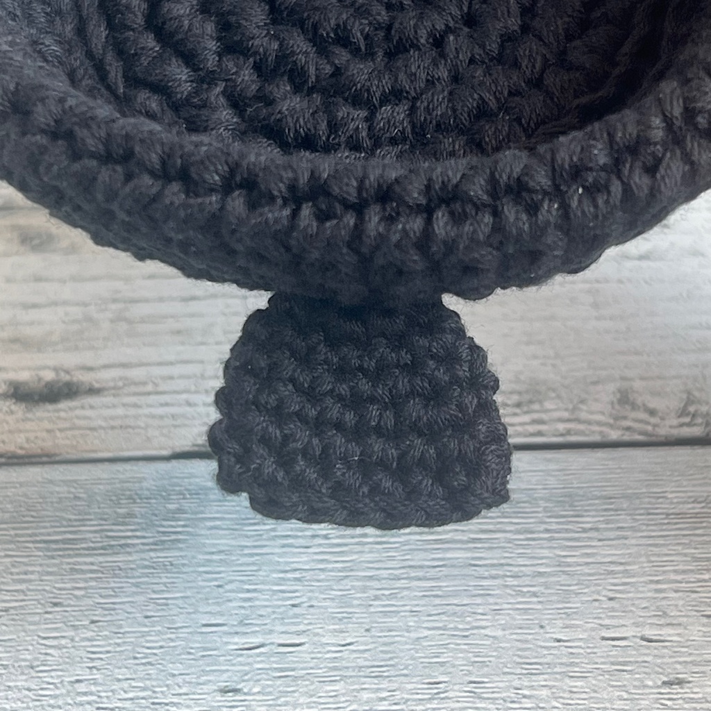 コースター カラス かぎ針編み