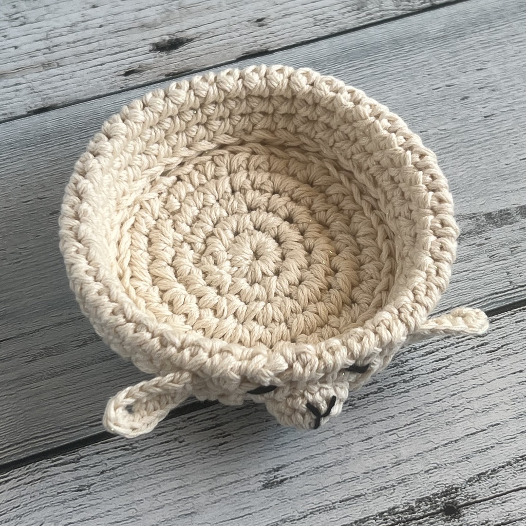 コースター ひつじ かぎ針編み