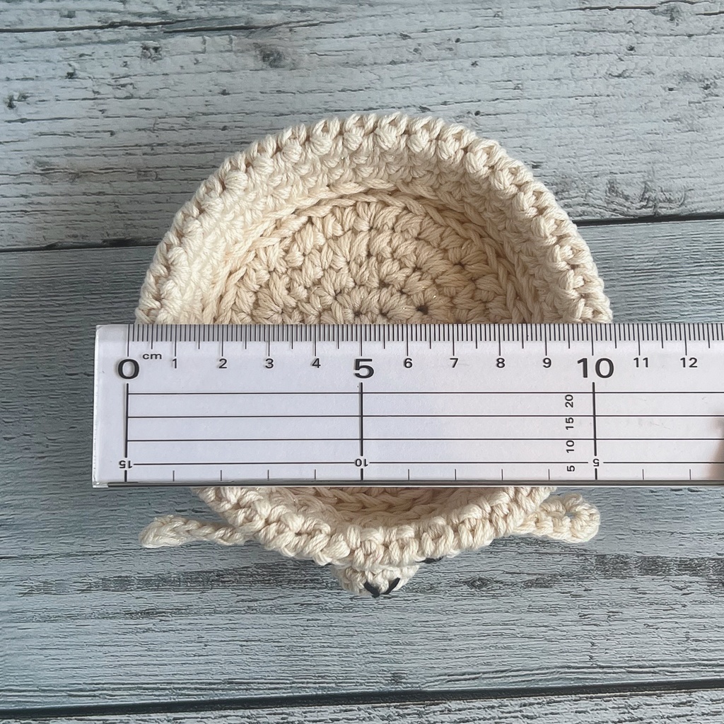 コースター ひつじ かぎ針編み