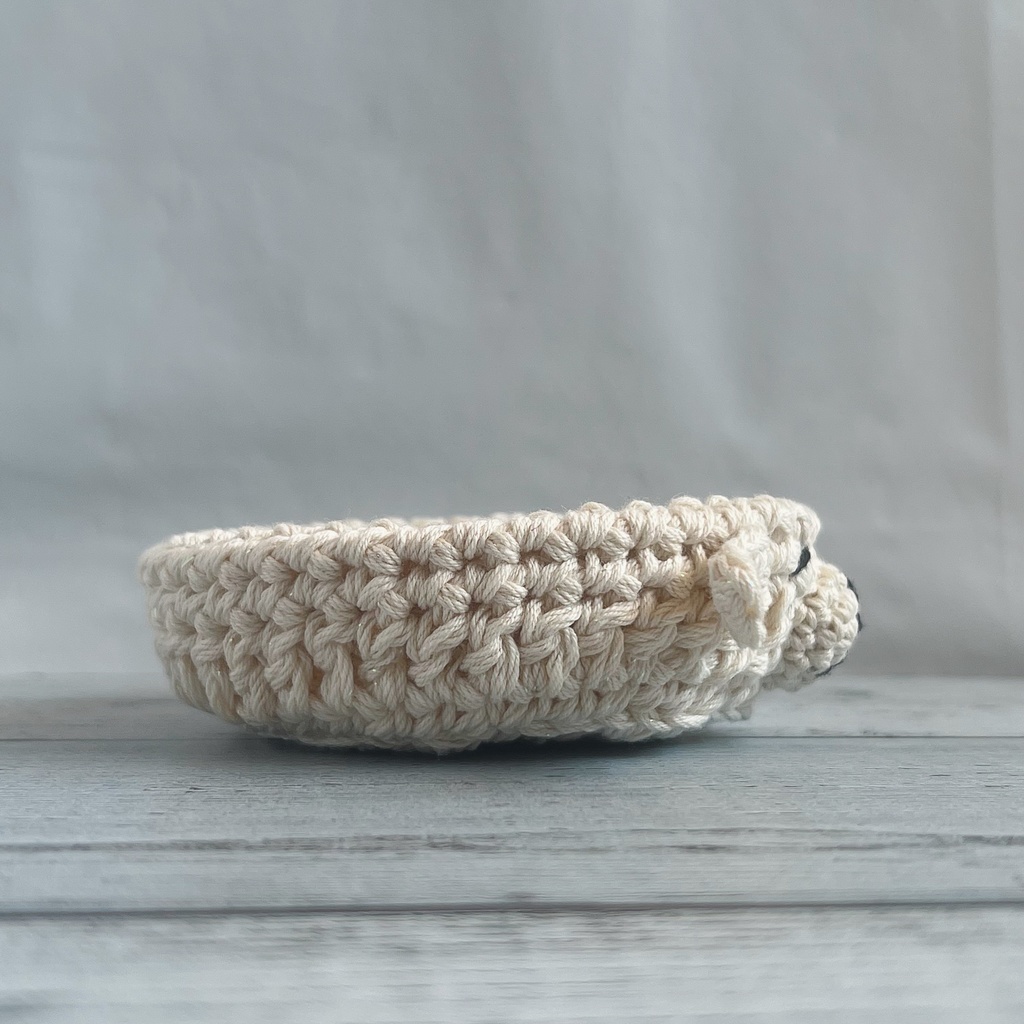 コースター ひつじ かぎ針編み