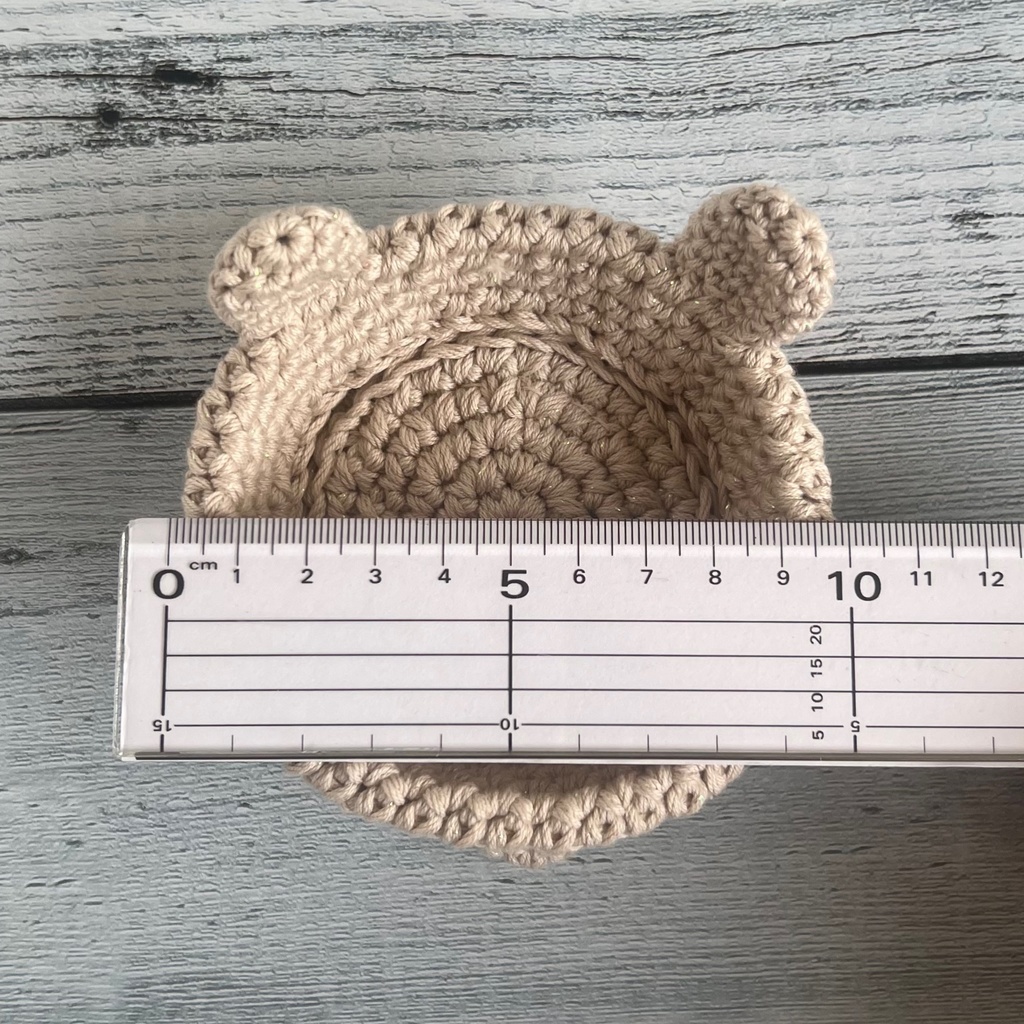 コースター くま かぎ針編み