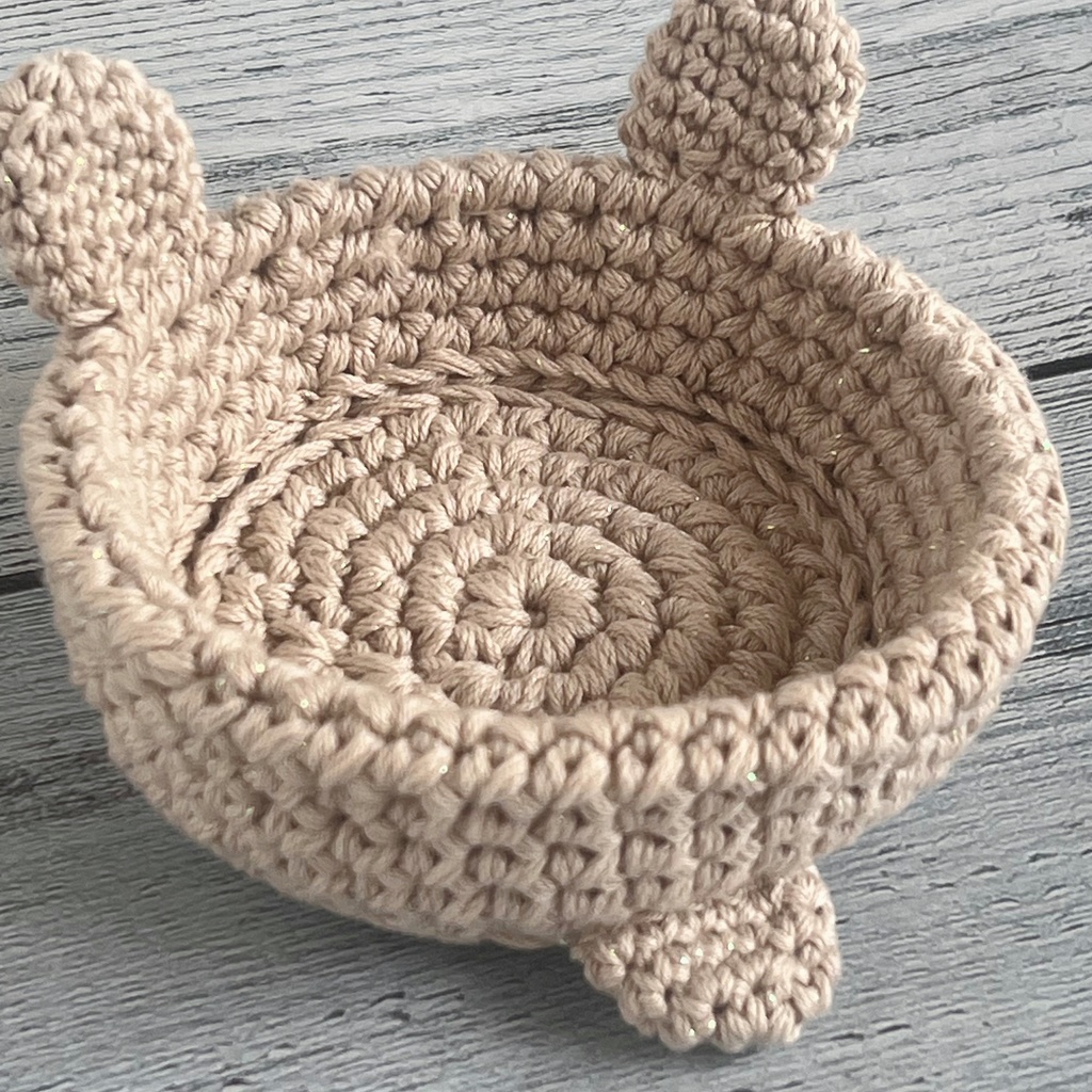 コースター くま かぎ針編み