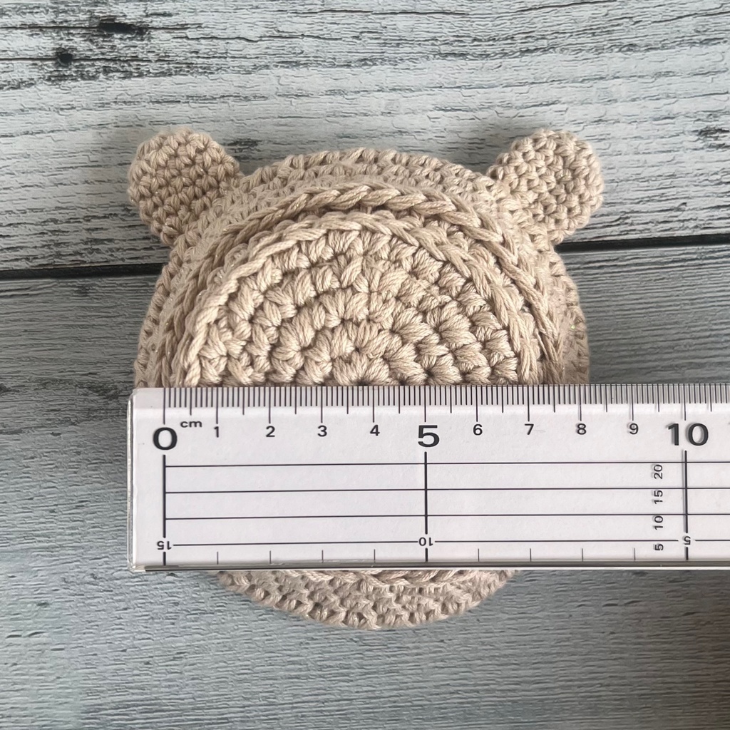 コースター くま かぎ針編み