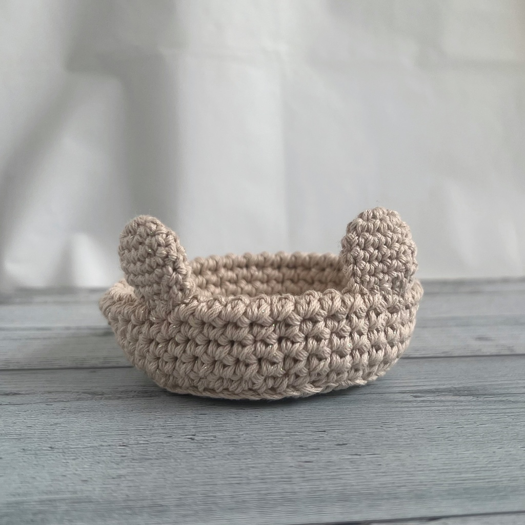 コースター くま かぎ針編み