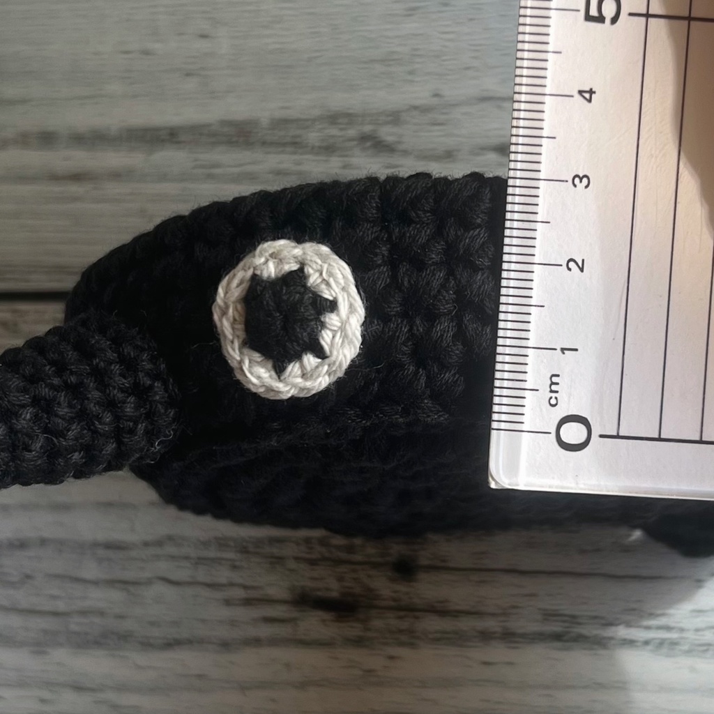 コースター カラス かぎ針編み