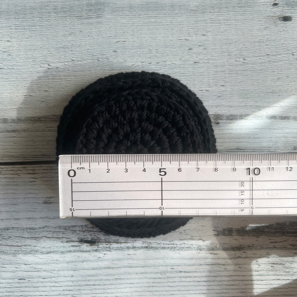 コースター カラス かぎ針編み