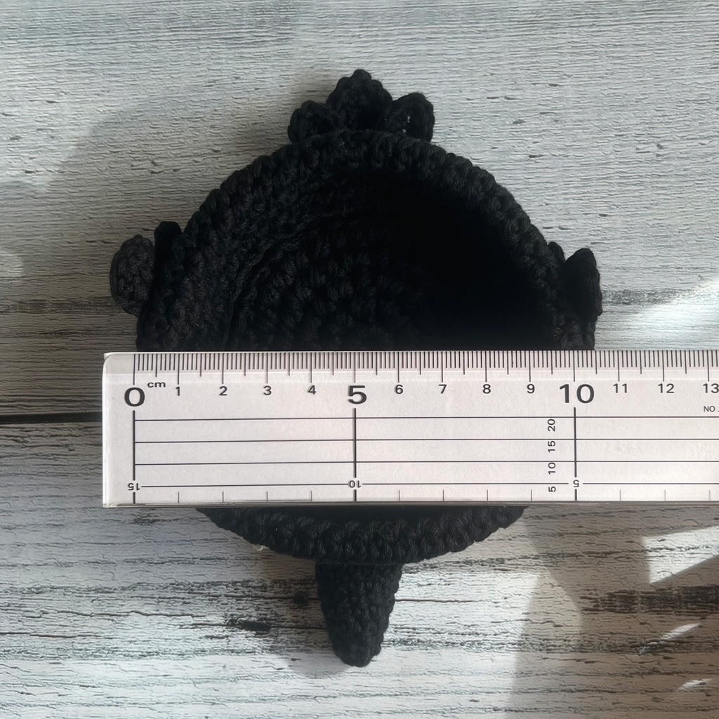 コースター カラス かぎ針編み