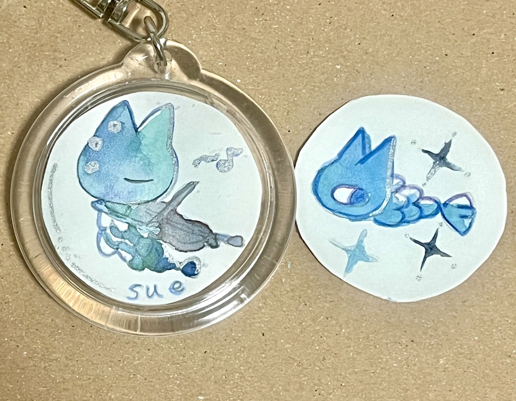 ミニマル原画キーホルダー