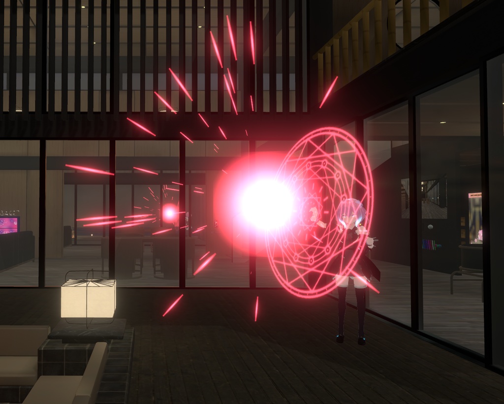 魔法陣レーザー VRC向けエフェクト パーティクル