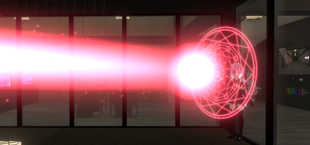 魔法陣レーザー VRC向けエフェクト パーティクル