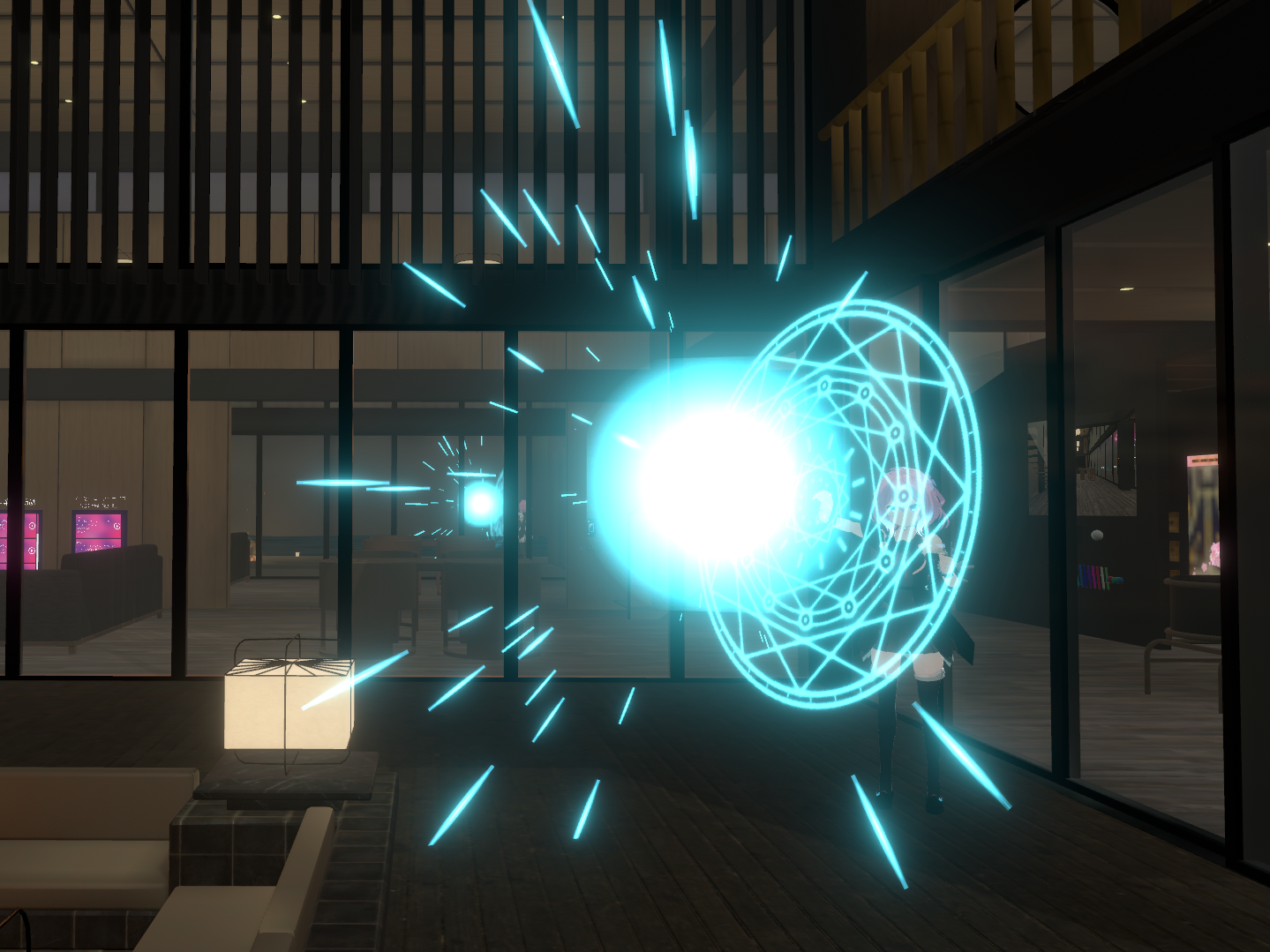 魔法陣レーザー　VRC向けエフェクト　パーティクル