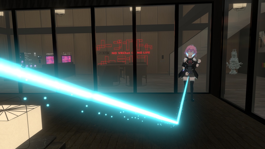 リフレクトレーザー　VRC想定エフェクト　パーティクル