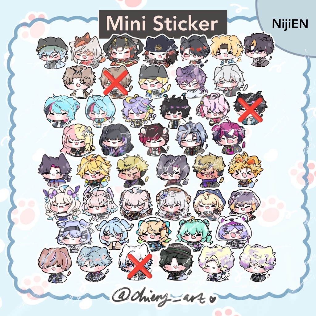 Mini Stickers にじさんじEN　ミニステッカー