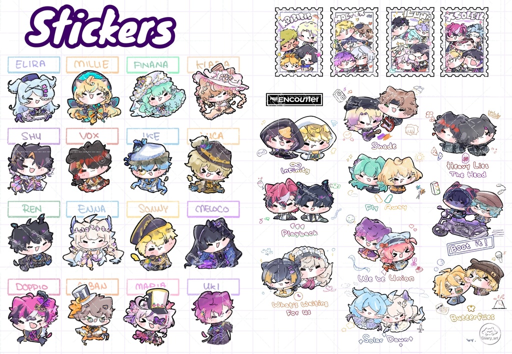 SP collect NijiEncounter etc ステッカー