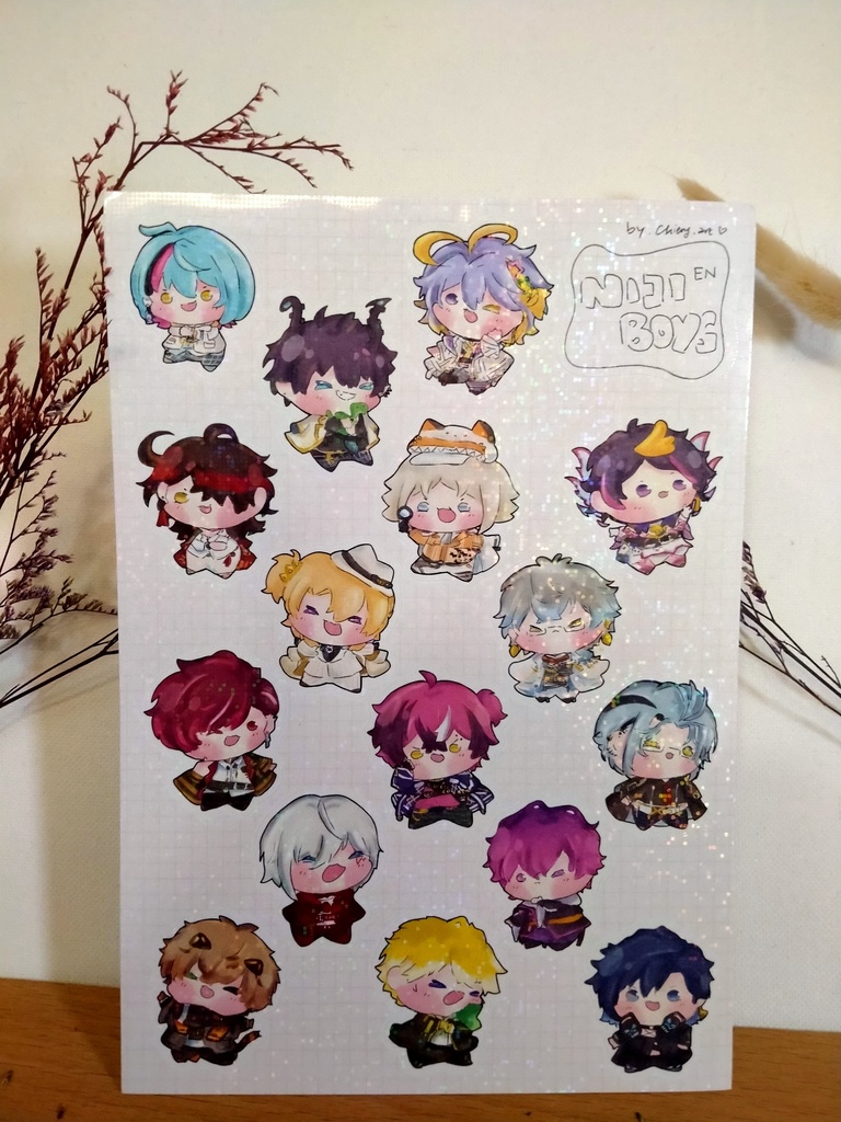 Niji EN boys ステッカーシート
