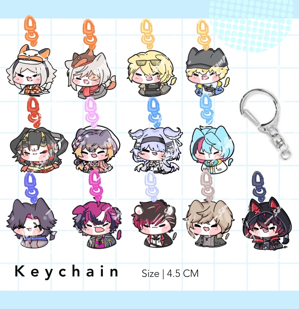 Vtuber アクリルキーホルダー