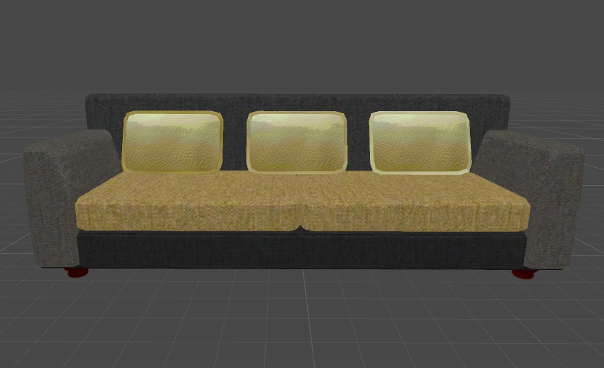 ソファー(Sofa)3Dモデリング