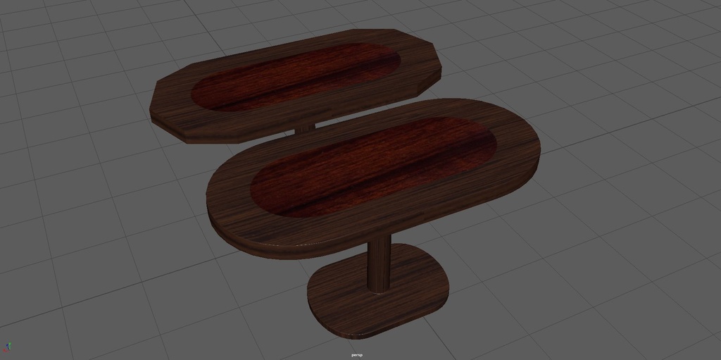 バーテーブル(Bar_Table) 3Dモデリング
