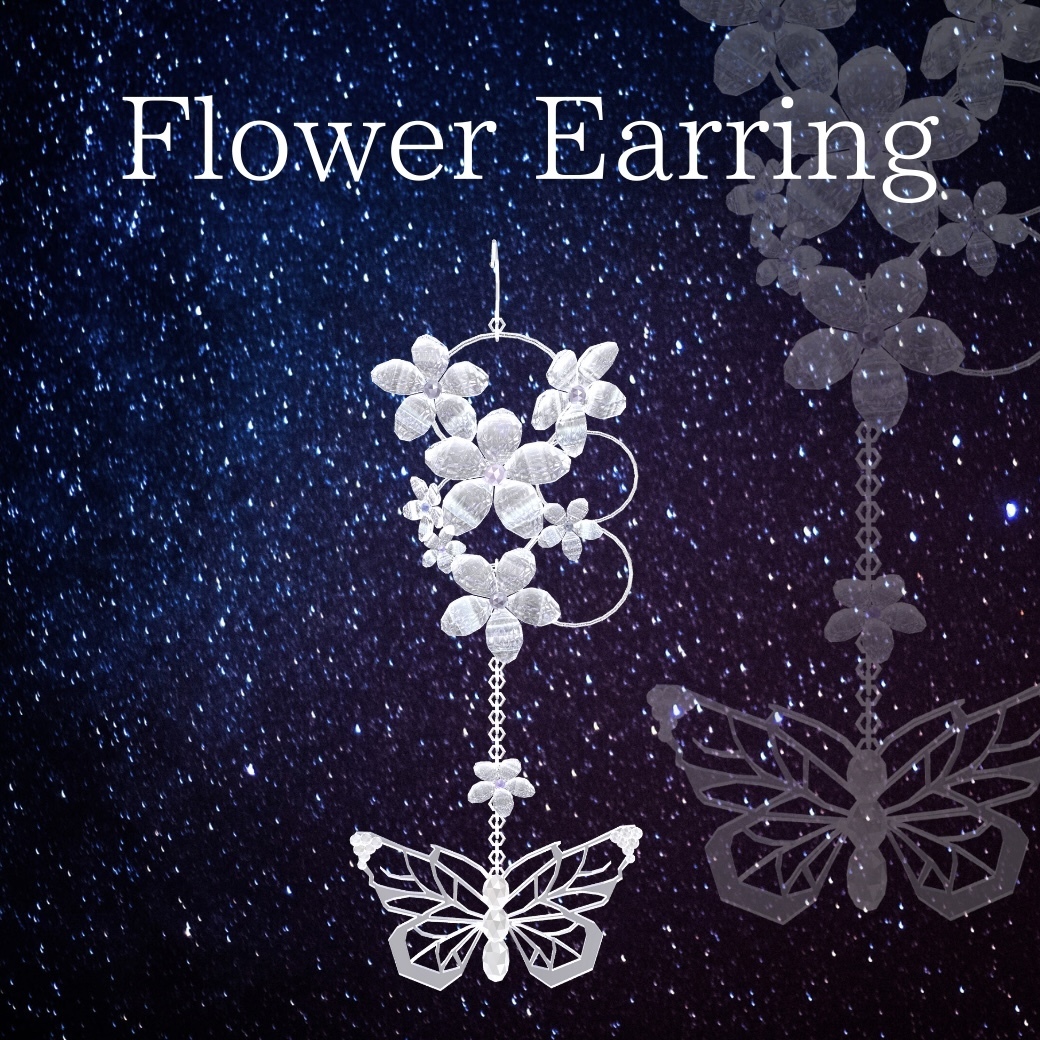 【無料】Flower_Earring / VRC向けアクセサリー