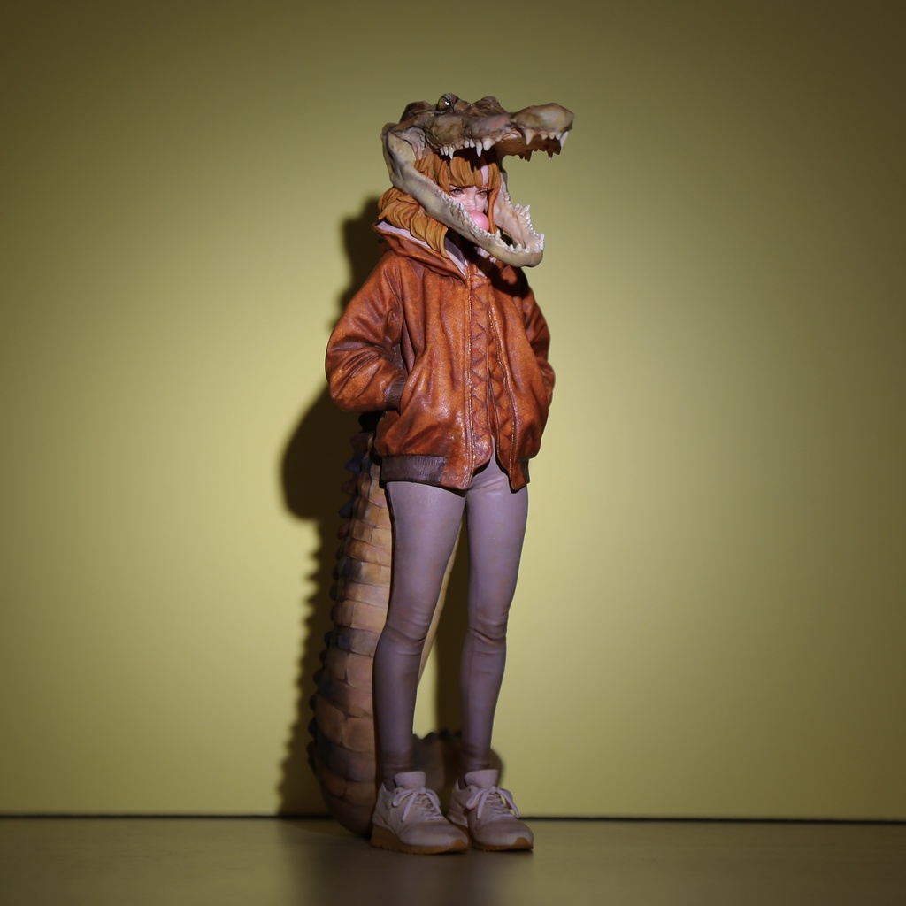 GK01- CROCOGIRL ワニヘッド娘