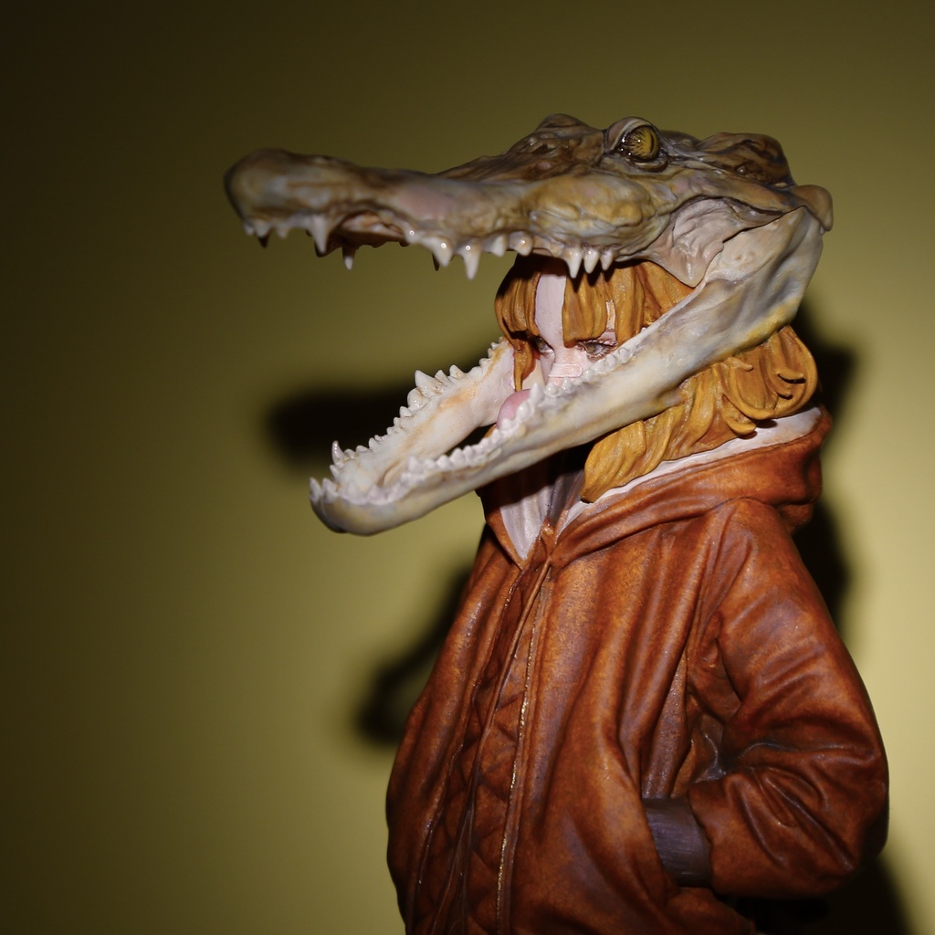 GK01- CROCOGIRL ワニヘッド娘