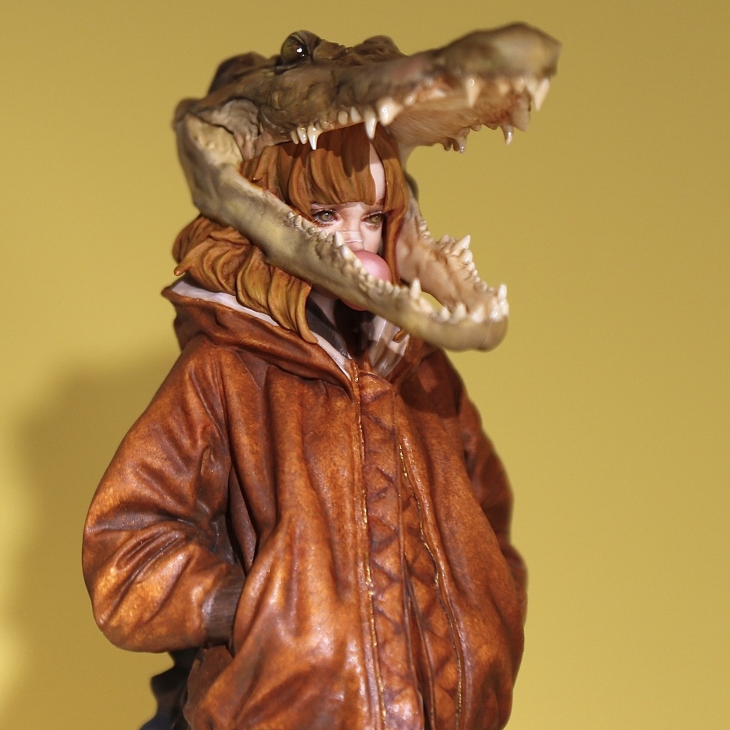 GK01- CROCOGIRL ワニヘッド娘