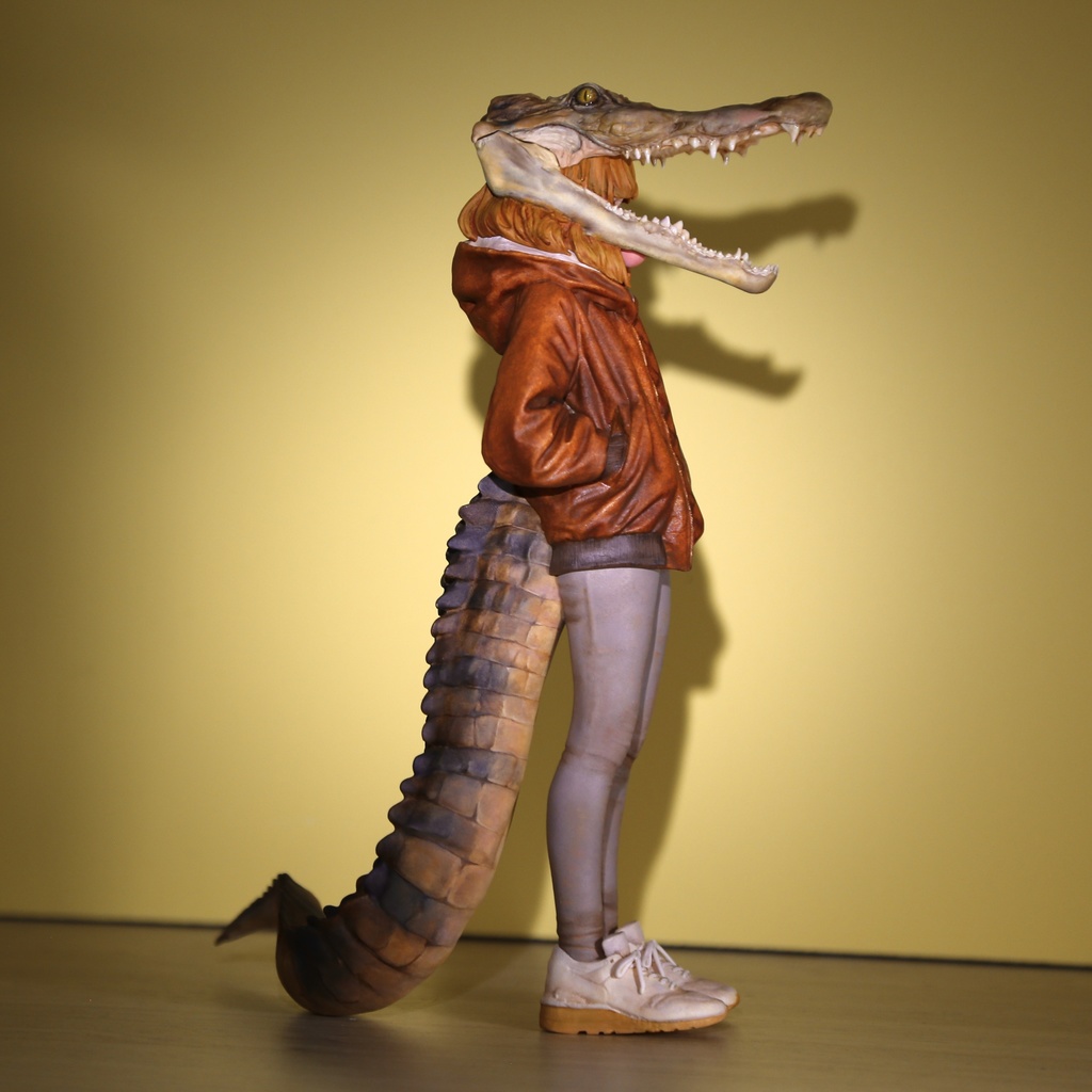 GK01- CROCOGIRL ワニヘッド娘