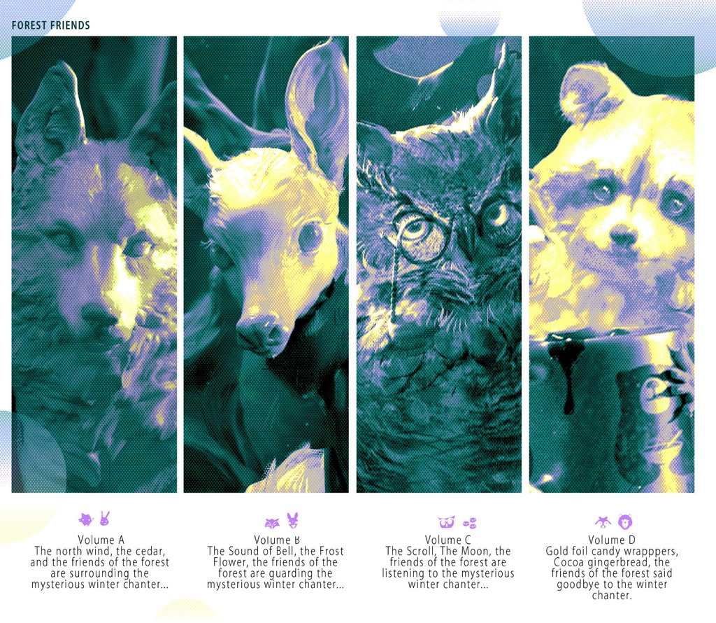 【12/9-12/24限定再販】K02- FOREST FRIENDS 森の仲間たちmini