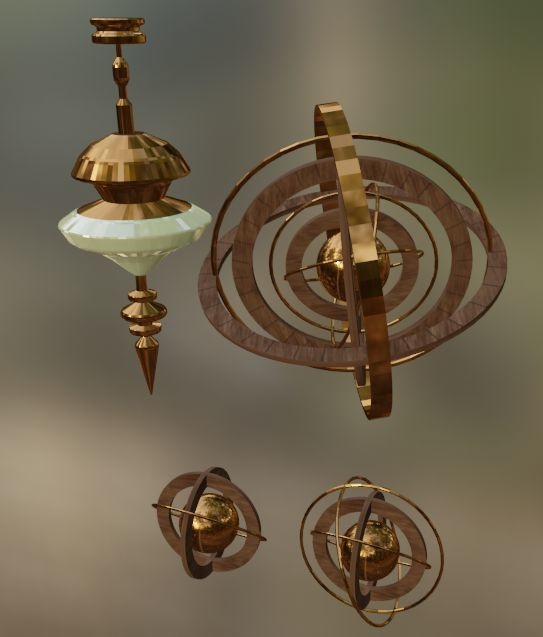 イタリア ヴィンテージ 木製 天球儀 渾天儀 地球儀 アンティーク 