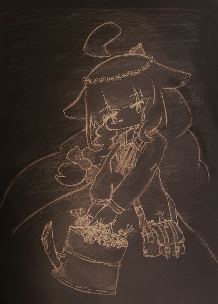 花缶を持つ少女(複製画)