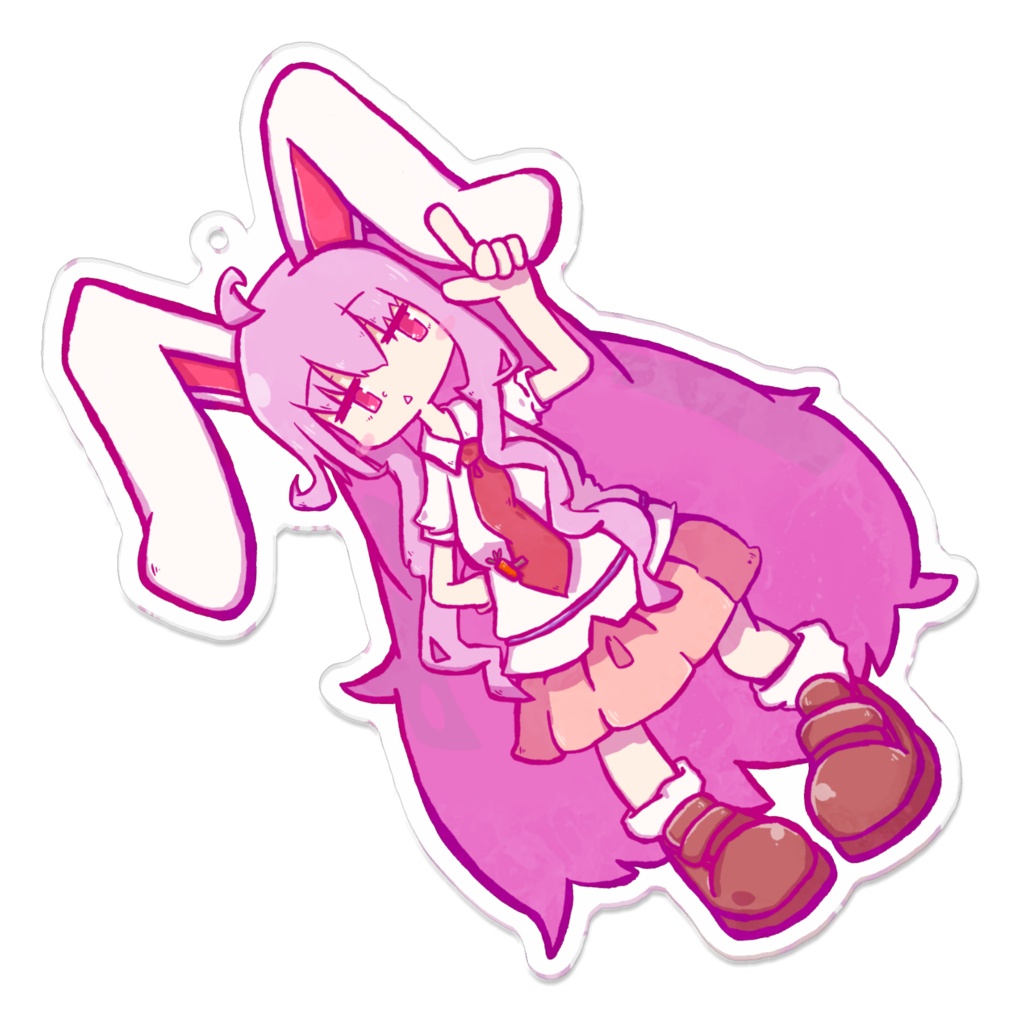 うどんチャンアクキー(鈴仙・優曇華院・イナバ)