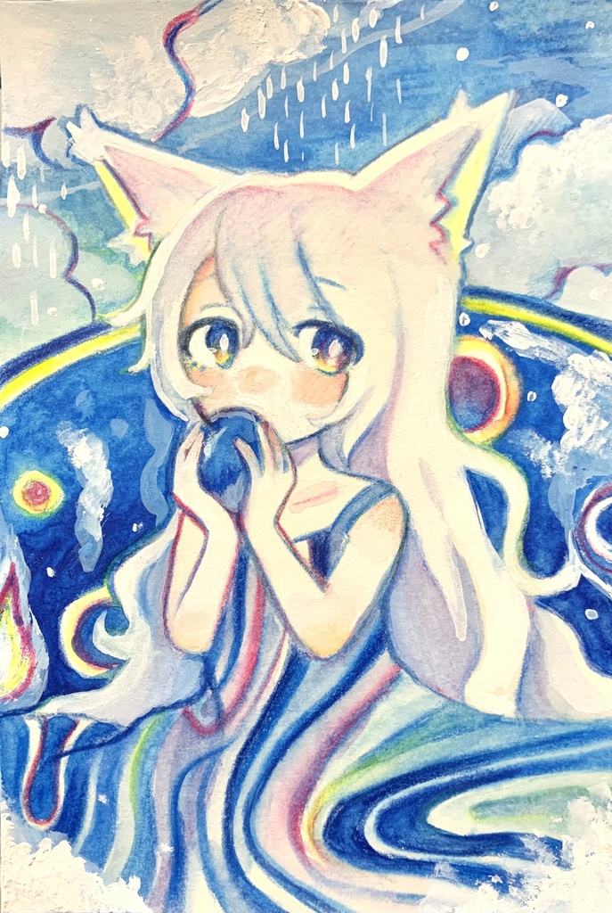 原画｢お天気ねこ｣