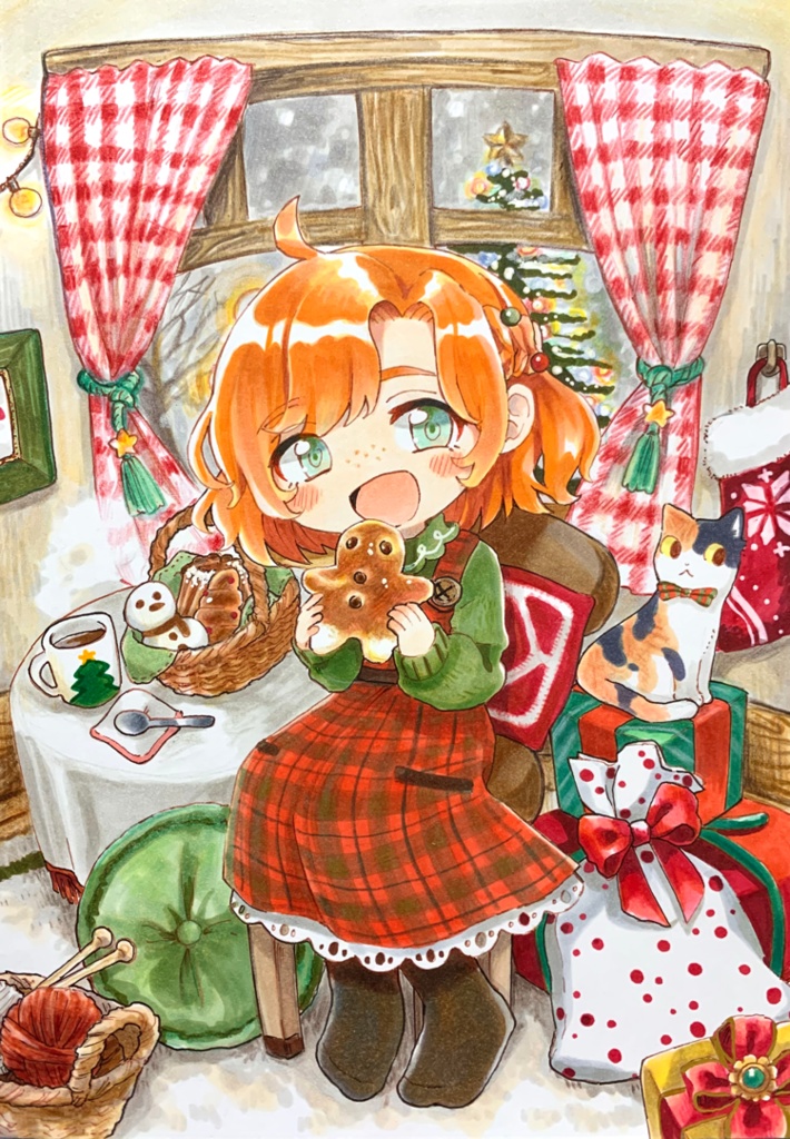 原画「あたたかなクリスマス」