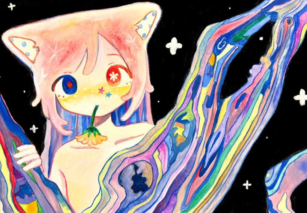 原画「花と樹」