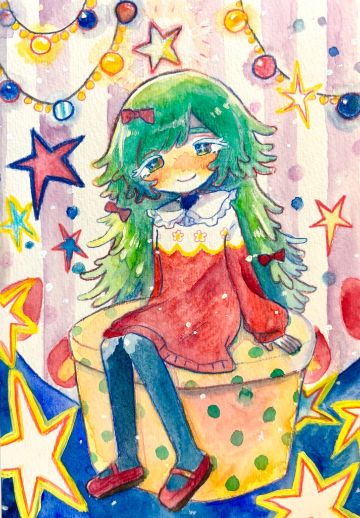 原画「クリスマスガール」