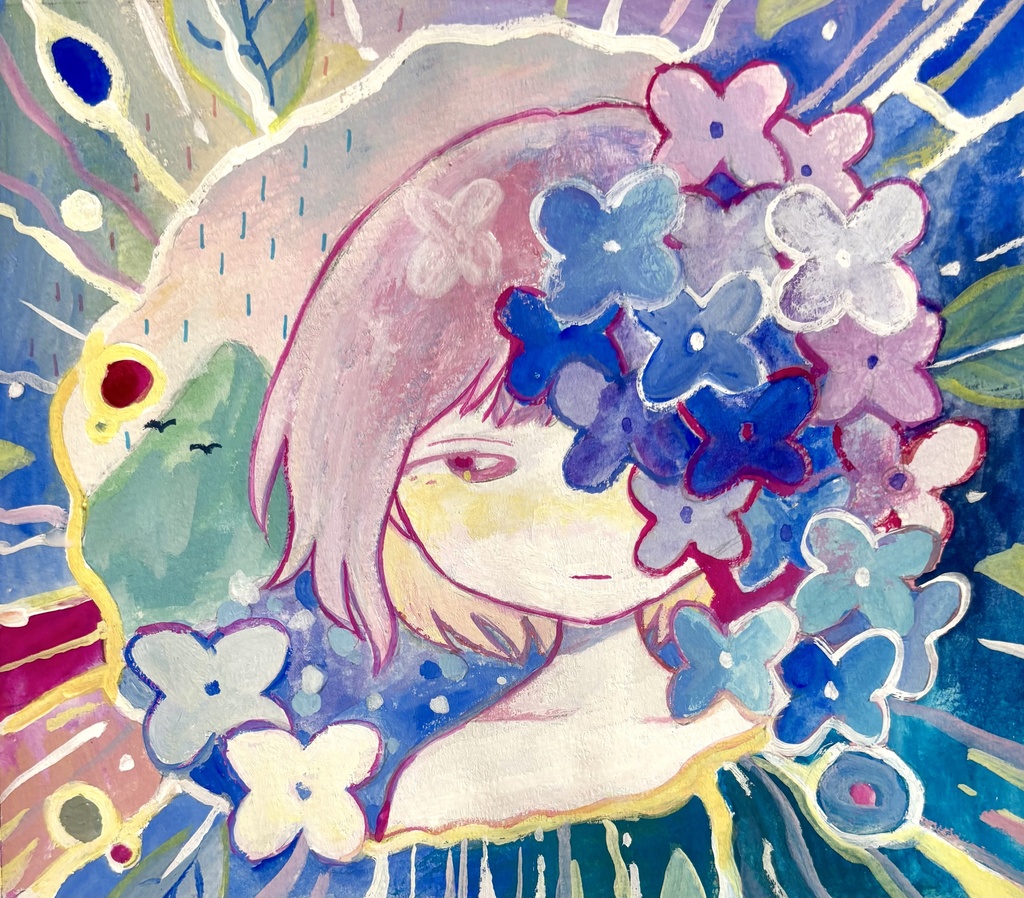 原画｢あじさい｣