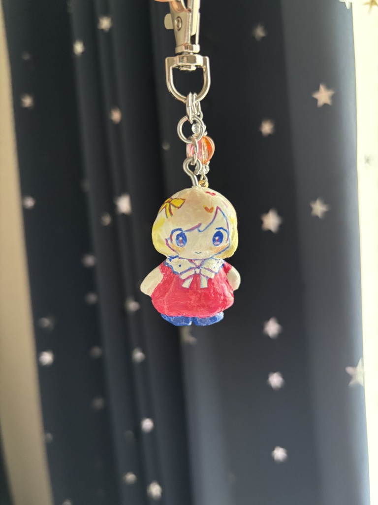 手作りお人形キーホルダー