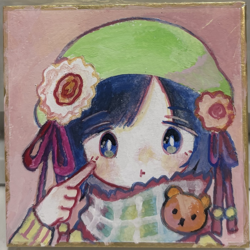 【原画】豆色紙の女の子