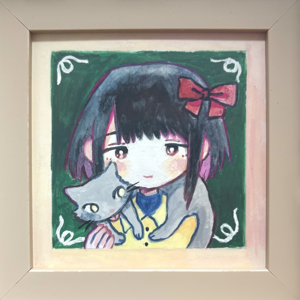 原画「猫と少女」