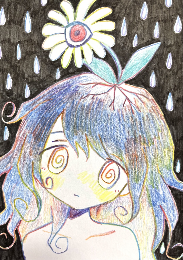 原画「悩みの種」