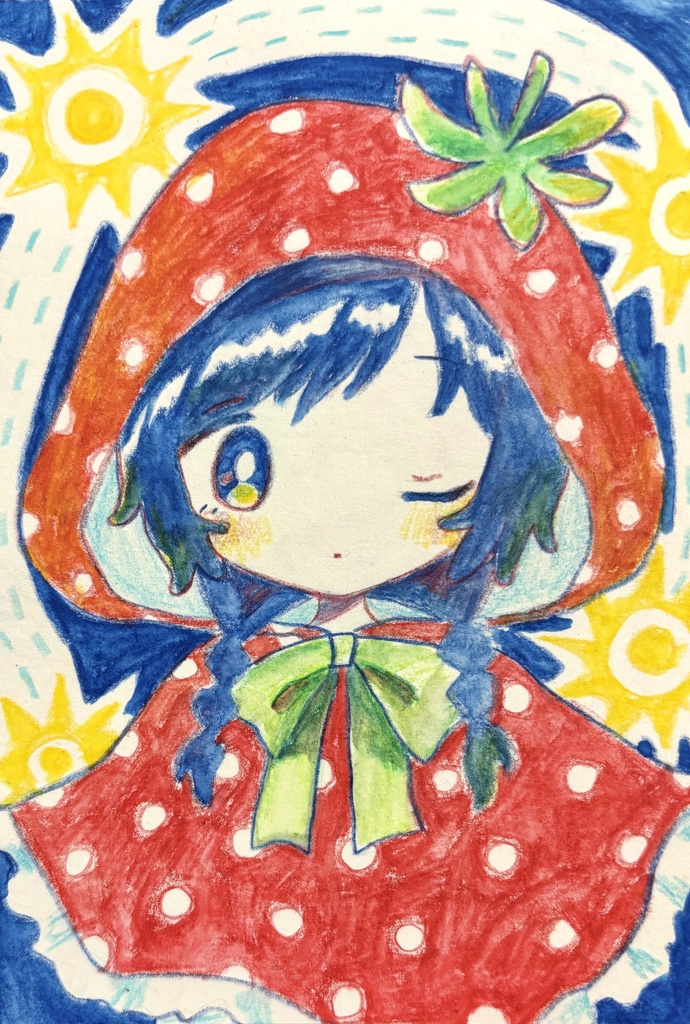 原画「いちごずきん」