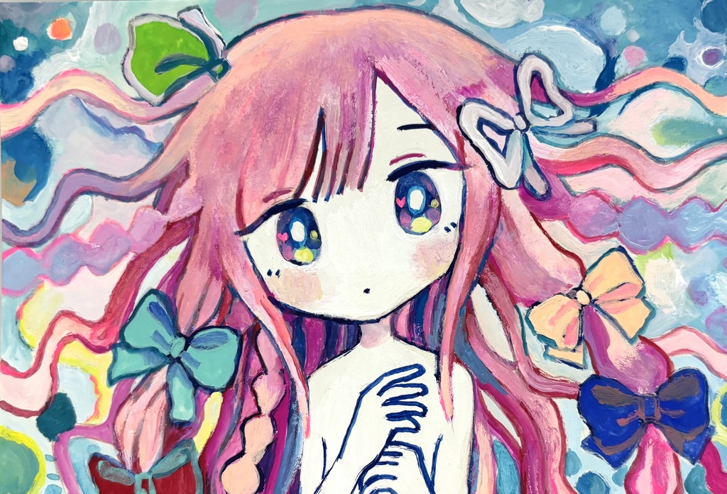 原画「リボンをつけた女の子」